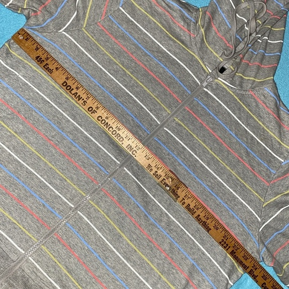 ASHLEY STEWART sweatshirt long sleeve zip up hoodie 2 pockets NEW size 14/16 - Picture 8 of 11